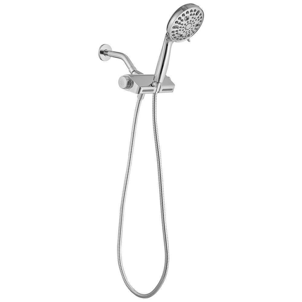 KOHLER Lively 4-Spray Patterns Wall Mount 4.312 in. Handheld Shower Head in  Vibrant Brushed Nickel K-R26822-G-BN - The Home Depot