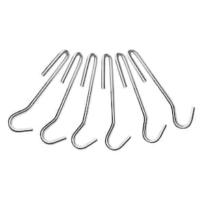 Universal Pot Rack Hooks in Brushed Stainless (Set of 6)