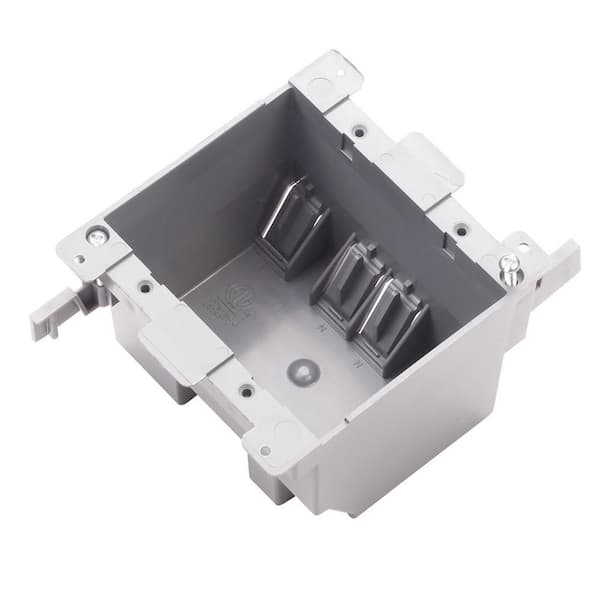 2-Gang 25 cu. in. PVC Old Work Electrical Outlet Box (50-Case)