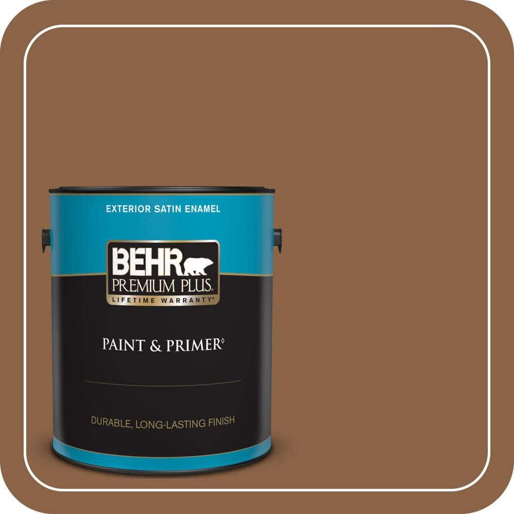 BEHR PREMIUM PLUS 1 gal. #S240-7 Leather Work Satin Enamel