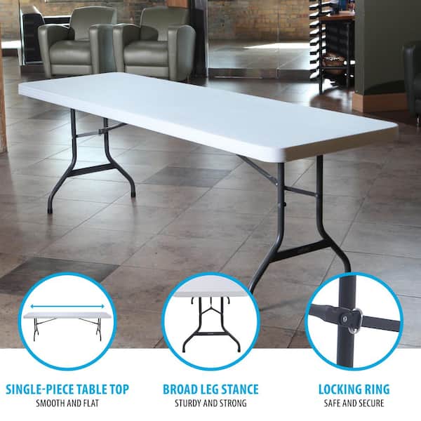 Lifetime 8' Commercial Grade Folding Table (Assorted Colors)