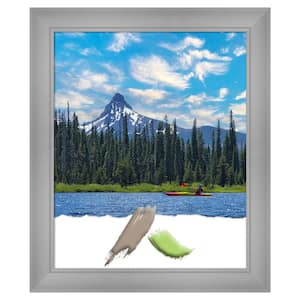Flair Polished Nickel Picture Frame Opening Size 18x22 in.