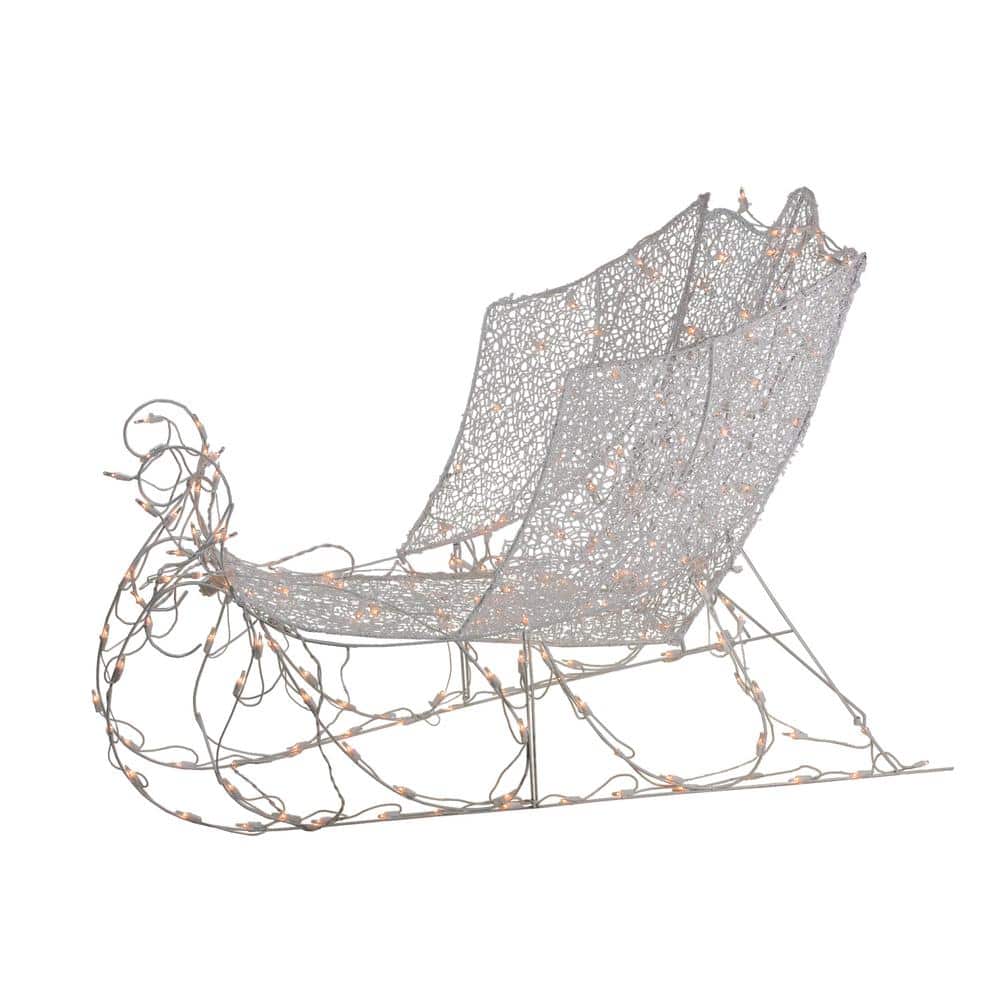 48 in. Lighted Crystal 3-D Christmas Sleigh Outdoor Decoration price history on PriceWatchPro