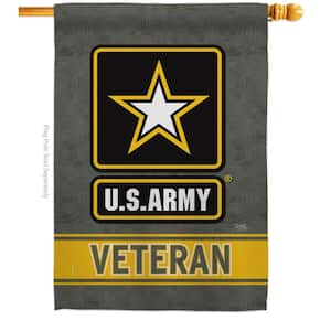 2.3 ft. x 3.3 ft. US Army Veteran House Flag 2-Sided Armed Forces Decorative Vertical Flags
