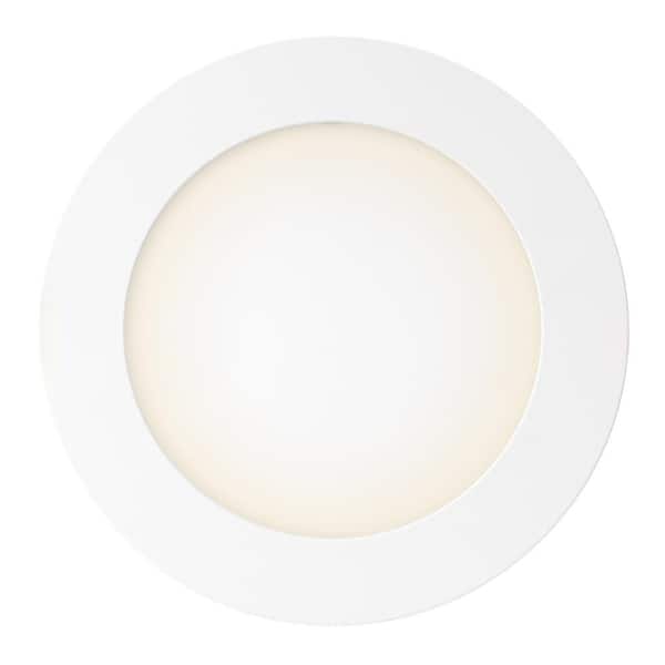 Commercial Electric - Pro Value Series LED 6 in Round Adj Color Temp Canless Recessed Light for Kitchen Bath Living rooms, Wht 12-Pk