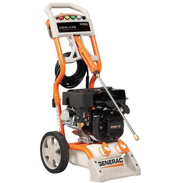 Generac 3100-PSI 2.7-GPM OHV Engine Axial Cam Pump Gas Powered Pressure Washer - California Compliant-DISCONTINUED