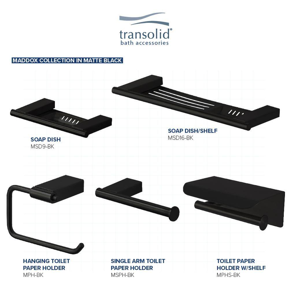 Black Stainless Steel Wall Mounted Soap Dish Holder