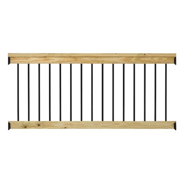 ProWood Pressure-Treated 6 ft. Aluminum Southern Yellow Pine Rail Kit