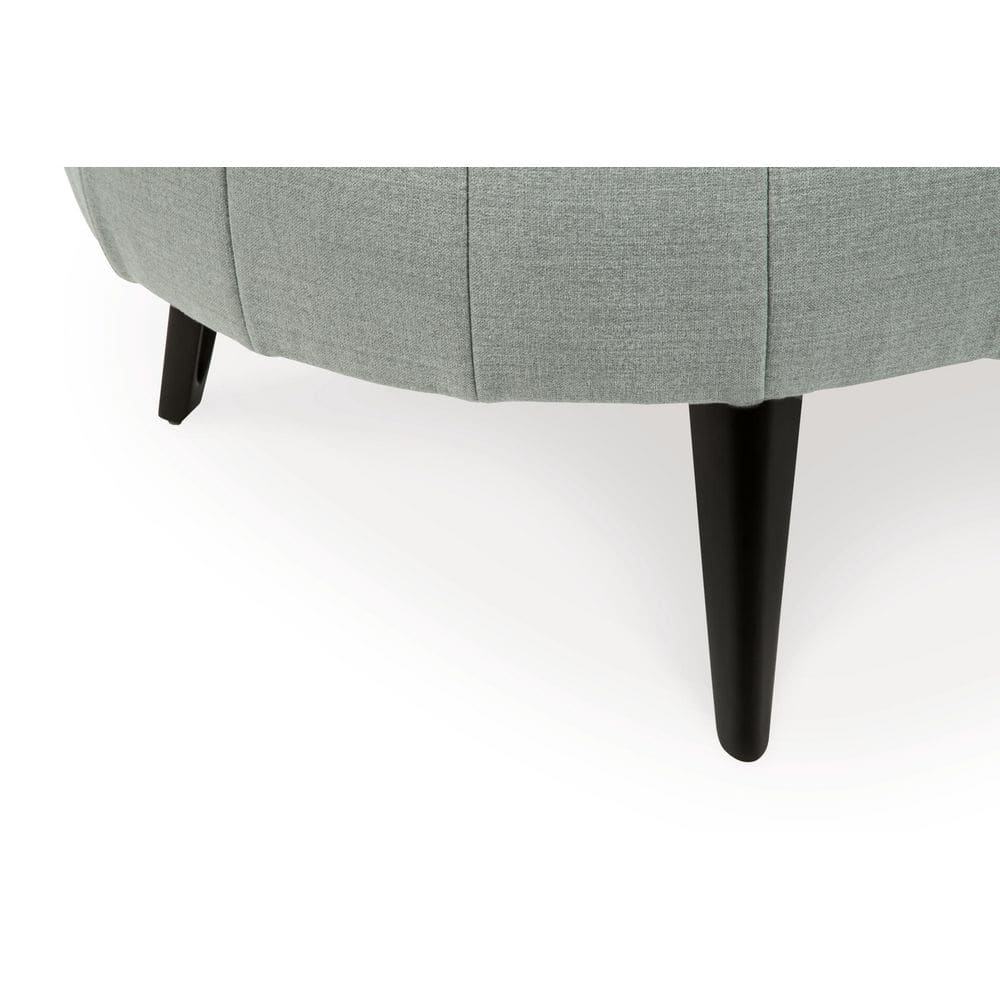 Hollyann 41" Gray Chenille Oversized Accent Ottoman