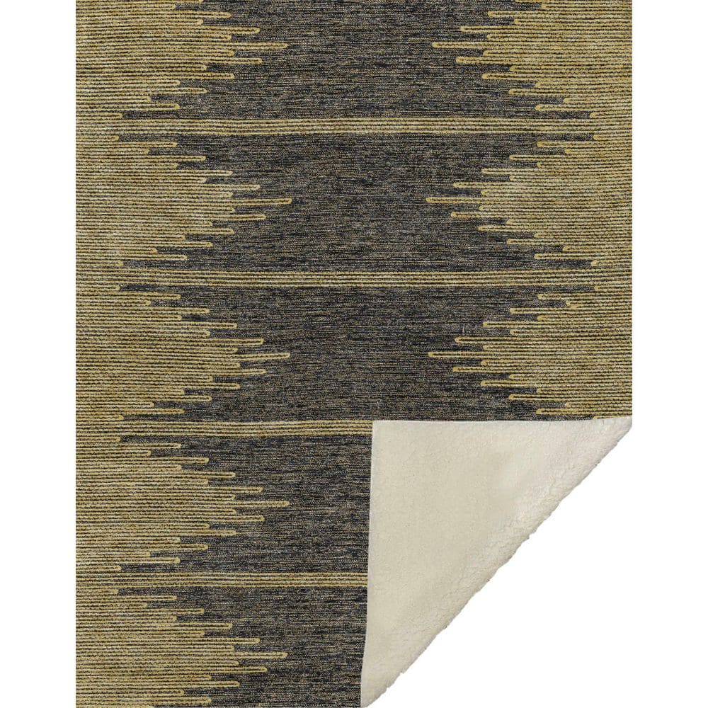 Premium Machine Washable ASB647 Graphite 50 in. x 70 in. Sherpa Throw Blanket price history on PriceWatchPro