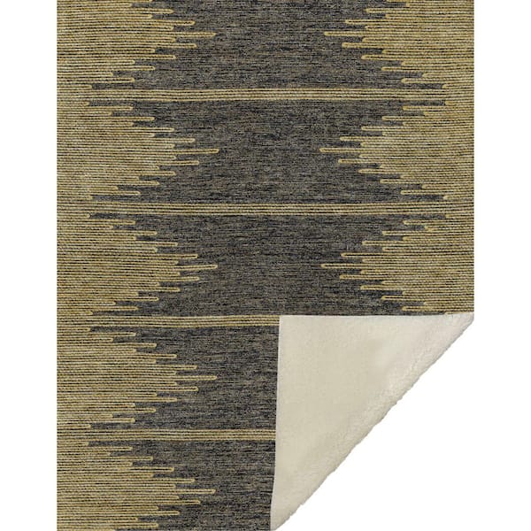 Premium Machine Washable ASB647 Graphite 50 in. x 70 in. Sherpa Throw Blanket