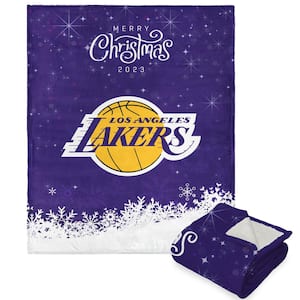 NBA Christmas 2023 Lakers Silk Touch Multi-color Throw