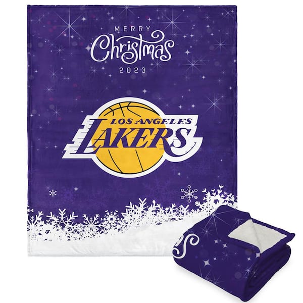 THE NORTHWEST GROUP NBA Christmas 2023 Lakers Silk Touch Multi-color Throw