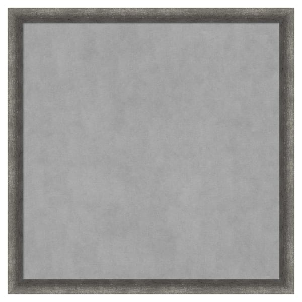 Amanti Art Burnished Concrete Narrow 26 in. x 26 in. Framed Magnetic Board