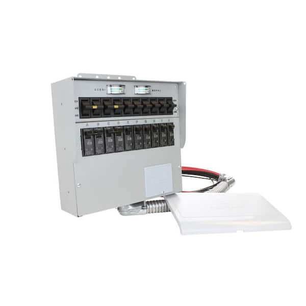 Reliance Controls 50 Amp 10-Circuit Manual Transfer Switch
