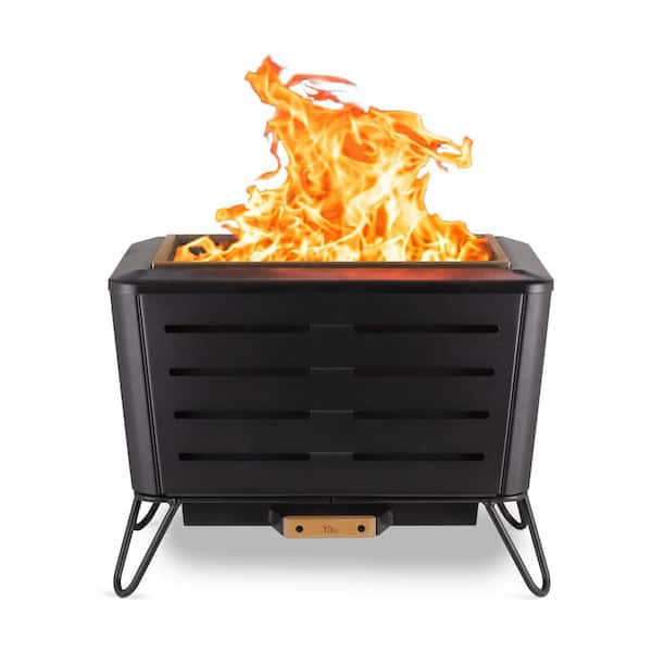 Tiki Portable Fire Pit Metal Black, Portable Fire Pit For Camping Home Depot