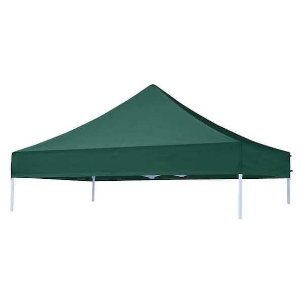 Terracemaster USA Pop Up Replacement 8 ft. x 8 ft. Canopy Tent Top Cover, Instant Ez Canopy Top Cover (forest green)