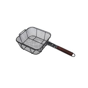 Mesh Fry Basket, Square Stainless Steel Deep Fryer Basket with Detachable  Plastic Handle