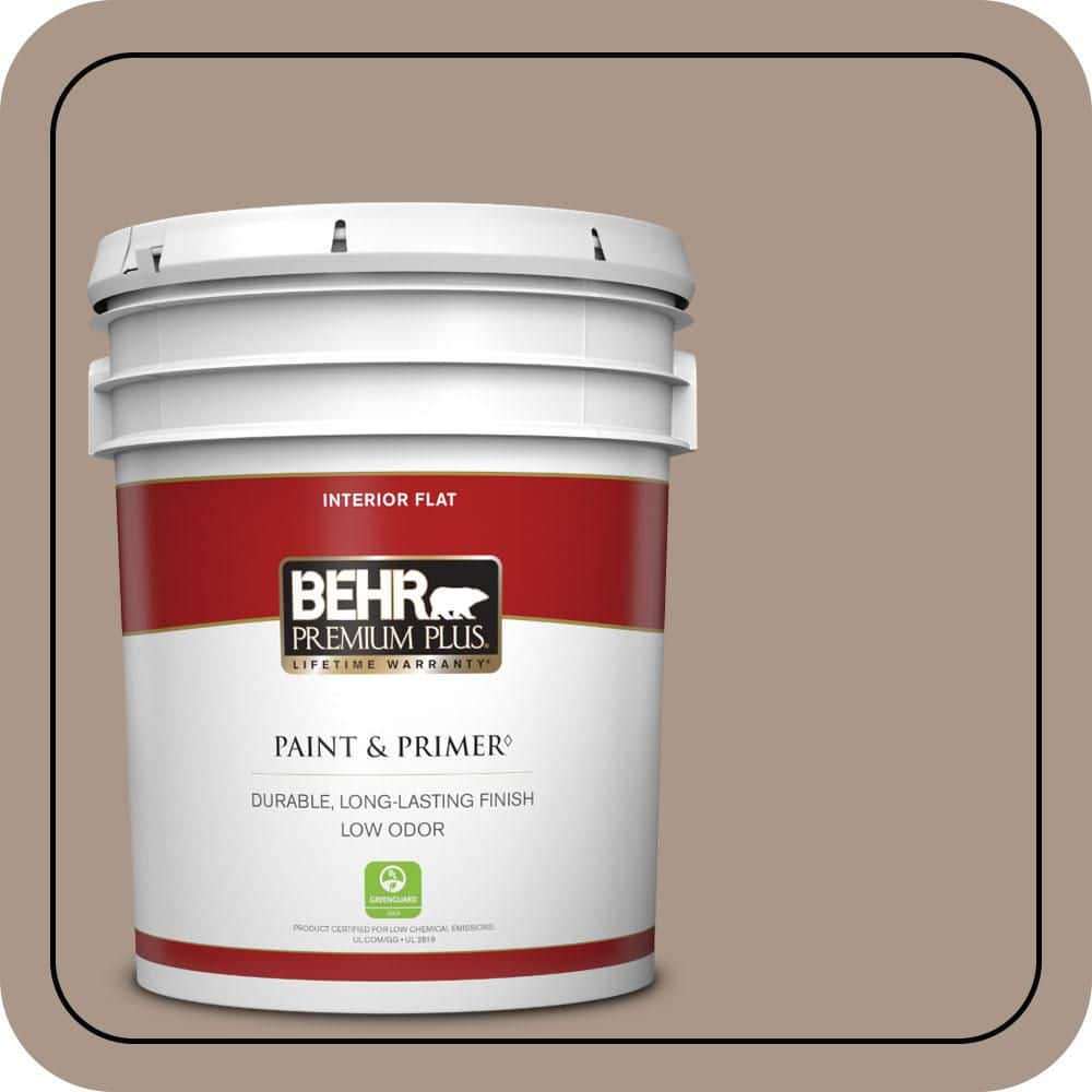 5 gal. #N230-4 Chic Taupe Flat Low Odor Interior Paint & Primer price history on PriceWatchPro
