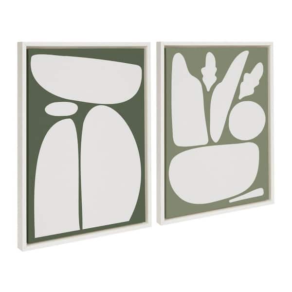 Sylvie Balancing Zen Rocks by The Creative Bunch Studio 2 Piece Framed Art Print 18 in. x 24 in.