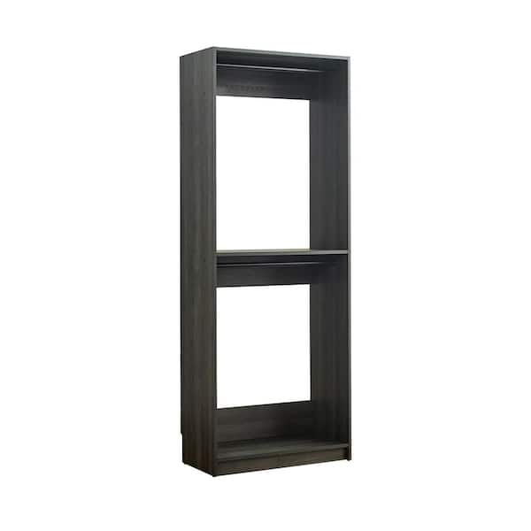 Prosper 32 in. W Gray Tower Unit 1-Shelf 2 Rods Wood Closet System