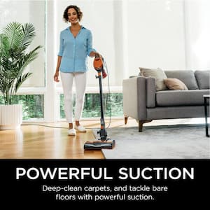 Rocket Bagless Corded Stick Vacuum for Hard Floors and Area Rugs with Powerful Pet Hair Pickup in Orange