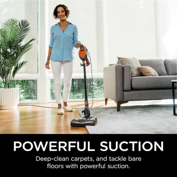 Rocket Bagless Corded Washable Filter Stick Vacuum Cleaner for Hard Floors/ Rugs with Powerful Pet Hair Pickup in Orange