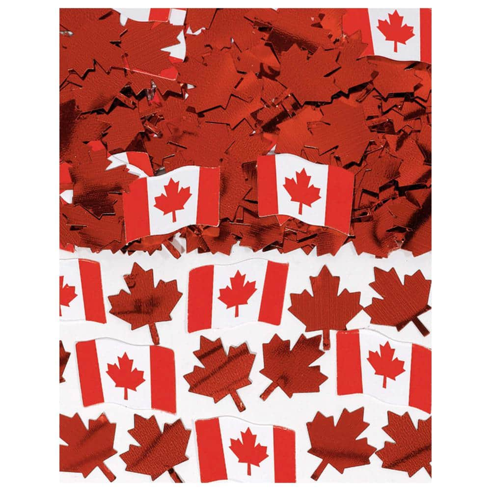 UPC 048419724605 product image for Amscan Canadian Flag Printed Confetti (5-Pack) | upcitemdb.com