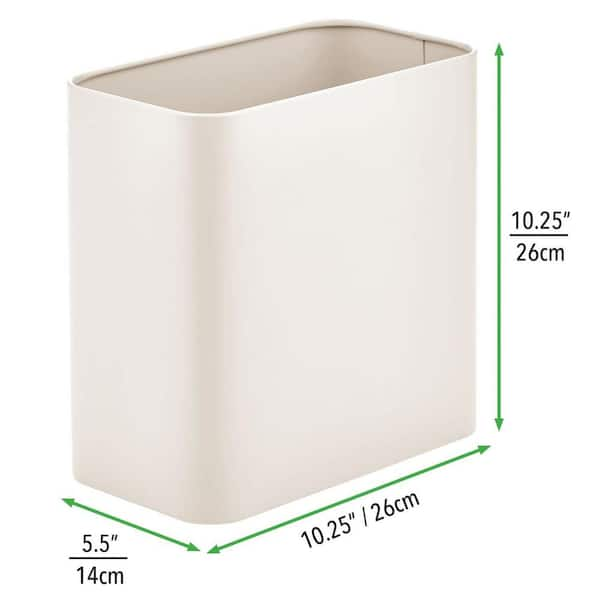 2.4 gal. Small Clear Rectangular Trash Can