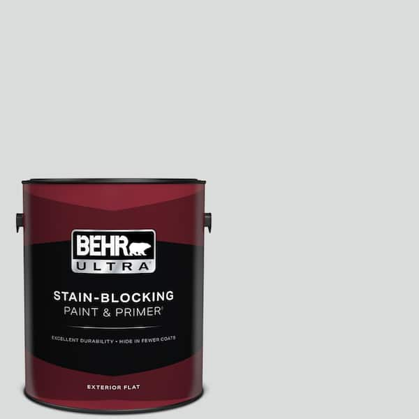 BEHR ULTRA 1 gal. #PPU26-14 Drizzle Flat Exterior Paint & Primer