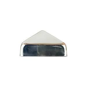 4 in. x 4 in. Stainless Steel Pyramid Slip Over Fence Post Cap