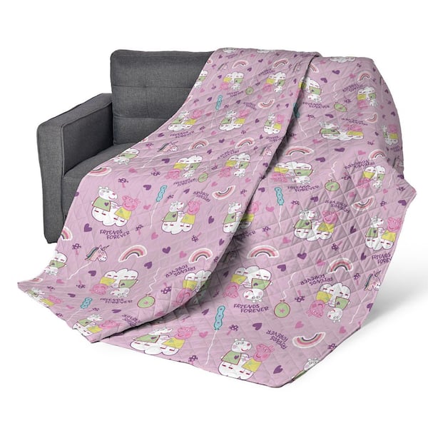 Peppa Pig Peppa Fairgrounds Quilted Throw Blanket 60 x 80 in.