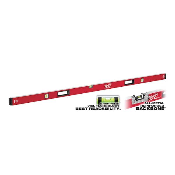 Milwaukee 78 in. REDSTICK Magnetic Box Level MLBXM78 - The Home Depot