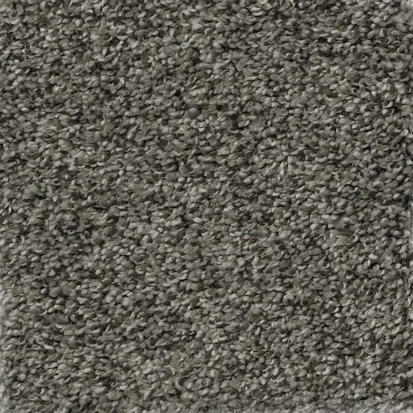 Home Decorators Collection Trendy Threads II - Elegant - Gray 60 oz. SD Polyester Texture Installed Carpet