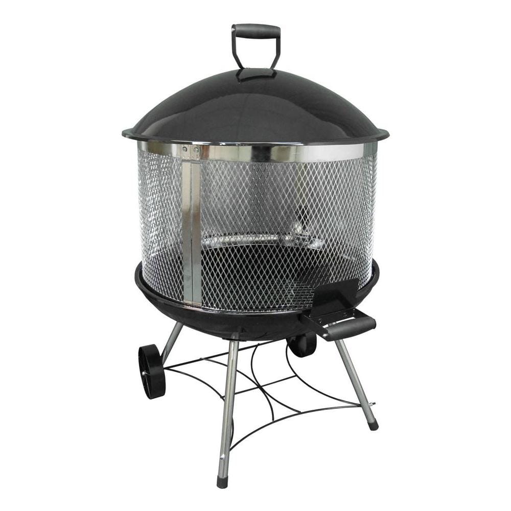 Heatwave 28 in. Steel Outdoor Fireplace with Cover