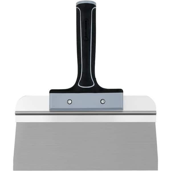 KIWDZFU 10 in. Stainless Steel Drywall Taping Knife with Threaded End for Extension Pole Skimming Smoothing Walls Ceilings