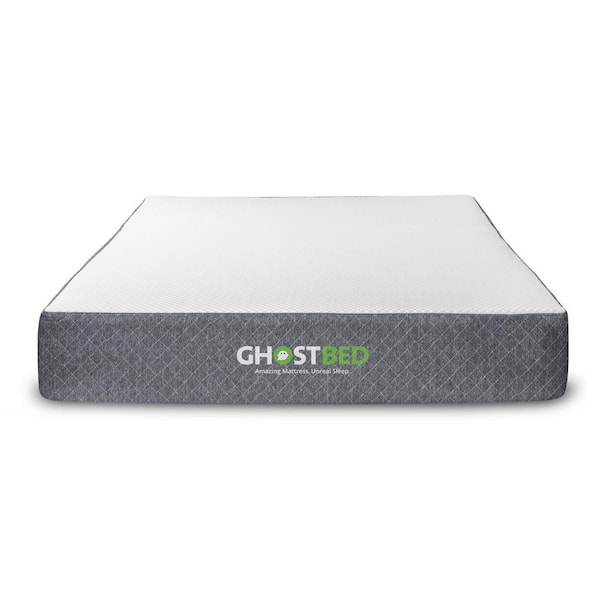GHOSTBED 10 in. Low Profile Medium Firm Cool Gel Memory Foam Smooth Top Short King Mattress