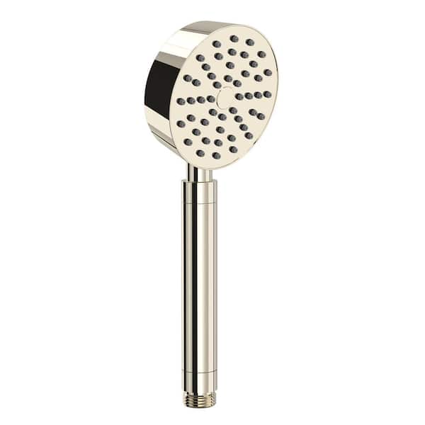 1-Spray Patterns with 1.8 GPM 3.5 in. Wall Mounted Handheld Shower Head in Polished Nickel