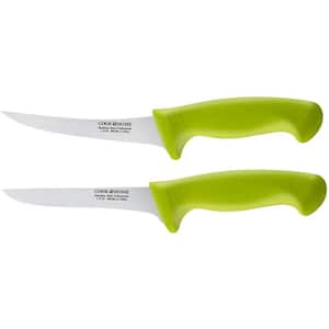 6 in. Flexible Curved and Straight Stiff 2-Piece Boning Knife Set