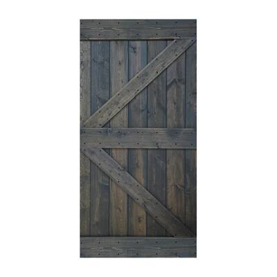 Painted Black Barn Doors Interior Doors The Home Depot