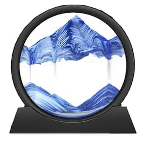 3D Quicksand Hour Glass in Blue