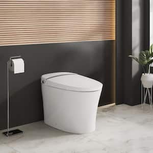 Avancer Smart Tankless 1-piece 1.1/1.6 GPF Dual Flush Elongated Toilet in White, Touchless Vortex, Seat Included