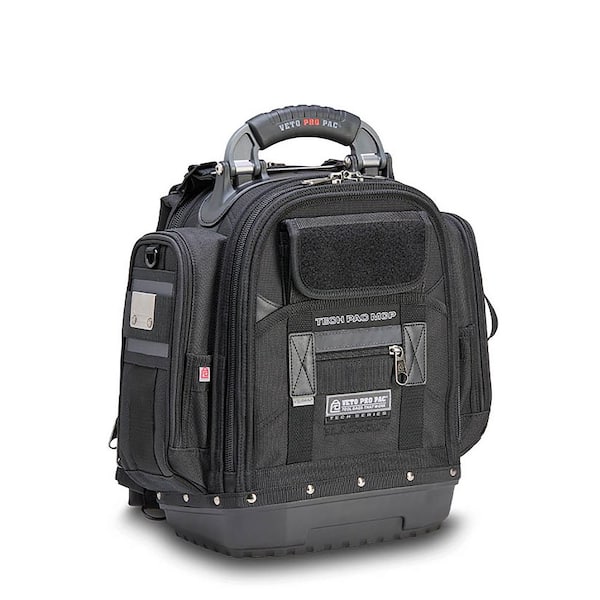 17 in. TECH PAC MCP Blackout Customizable Service Tech Tool Backpack w/ Meter Pockets
