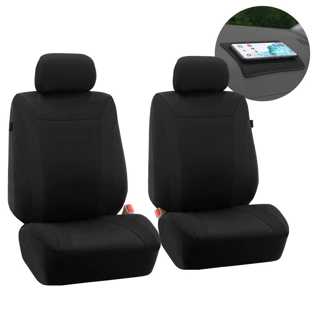 FH Group Cosmopolitan 47 in. x 23 in. x in. Seat Covers Front Set  DMFB054102BLACK The Home Depot
