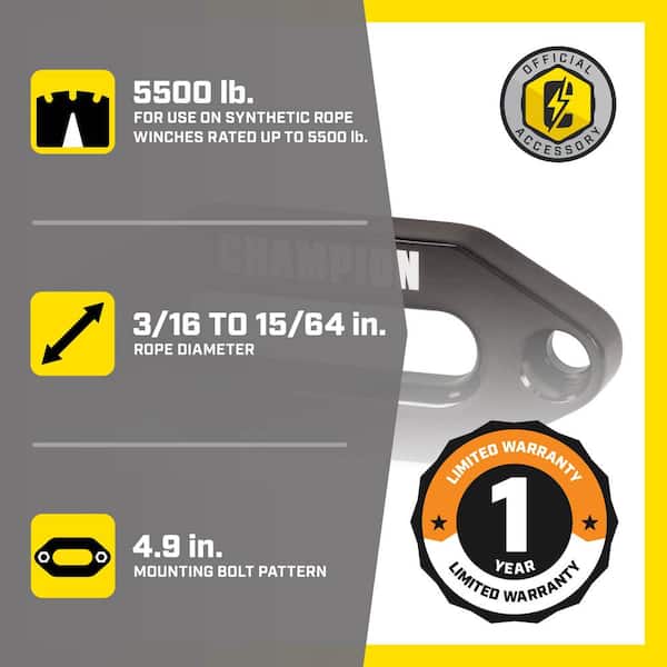 ATV/UTV Synthetic Rope Aluminum Hawse Fairlead