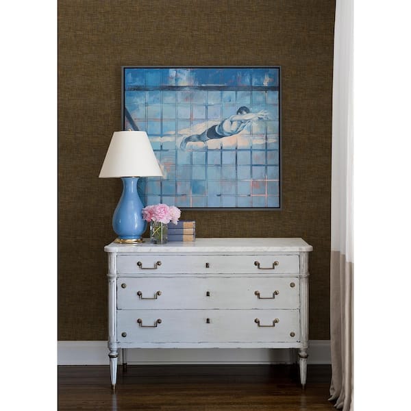 Genji Brown Woven Wallpaper