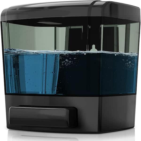 Black Soap Dispenser Lotion Dispenser Wall Mount 23.7oz Large Capacity Refillable Commercial Pump for Kitchen Bathroom