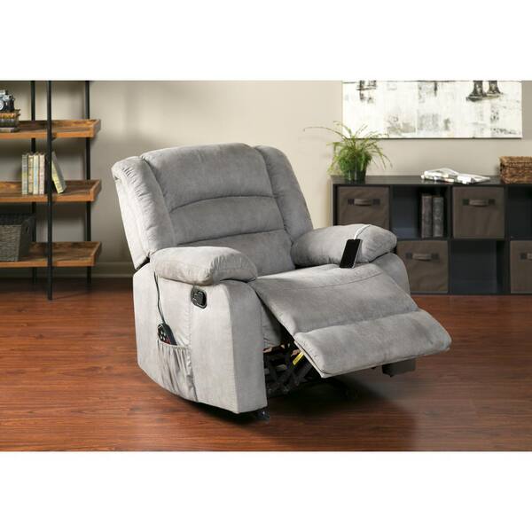 relaxzen rocker massage recliner with heat and usb