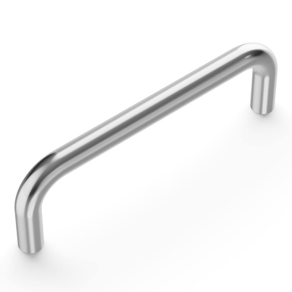 Polished Chrome Brass Cabinet Pull Handles, 3.5 Inches