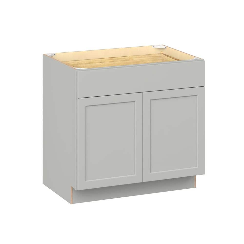 Emerson Whisper Gray Base 1 Drawer with 2-Door Ready to Assemble Kitchen Cabinet (36 in. W x 34.5 in. H x 24-in. D) price history on PriceWatchPro
